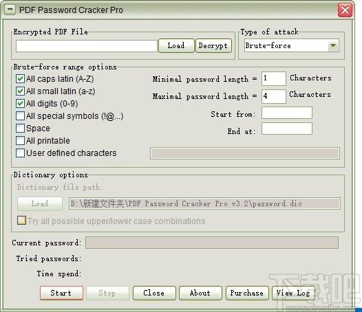 PDF Password Cracker Pro,PDF密码恢复软件,PDF解密