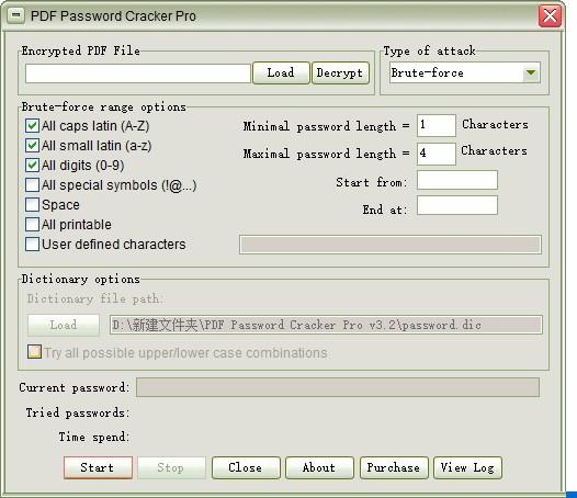 PDF Password Cracker Pro,PDF密码恢复软件,PDF解密